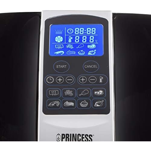  Princess XL 182020 Heissluftfritteuse (1500 Watt, Aerofryer mit digitalem Display, ohne OEl, einfach zu reinigen, 3,2 l)