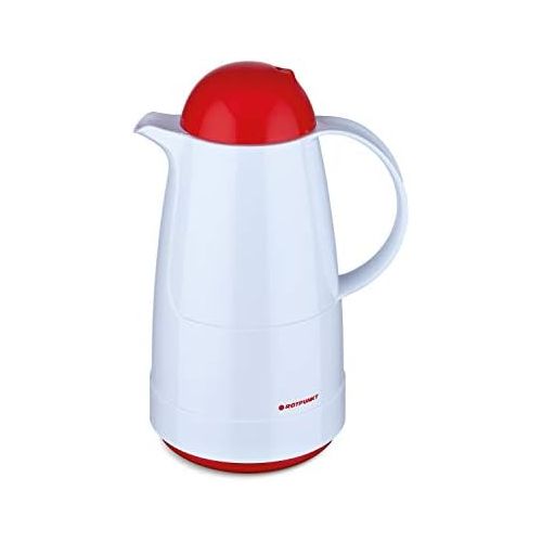  Besuchen Sie den ROTPUNKT-Store ROTPUNKT Isolierkanne 210 Christine 1,0 l | Zweifunktions-Drehverschluss | BPA Frei- gesundes Trinken | Made in Germany | Warm+Kalthaltung | Polar/Electric Cardinal