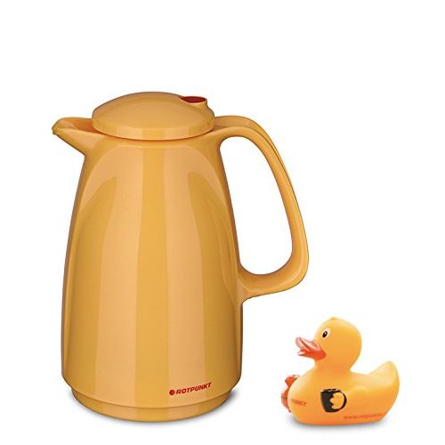  Besuchen Sie den ROTPUNKT-Store ROTPUNKT Isolierkanne 225 Bella 0,5 l | BPA-frei - gesundes Trinken | Made in Germany | Warm + Kalthaltung | rubberduck