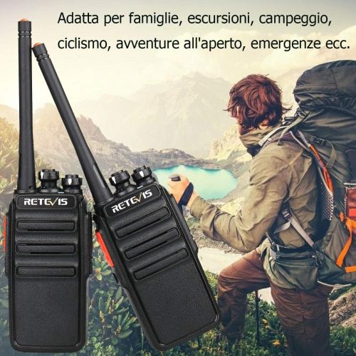  [아마존 핫딜]  [아마존핫딜]Retevis RT24 Walkie Talkie mit Headset Lizenzfrei PMR Funkgerat Set 16 Kanale Lange Reichweite Wiederauflabar EU-Stecker Ladeschale Funkgerate (1 Paar, Schwarz)