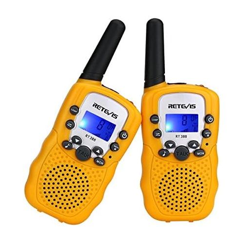  [아마존 핫딜]  [아마존핫딜]Retevis RT388 Walkie Talkies fuer Kinder PMR446 8 Kanale Kinder Funkgerate mit LC-Display Taschenlampe Walki Talki set Kinder Geschenke fuer Kinder Spielzeug fuer Madchen Junge (1 Paa