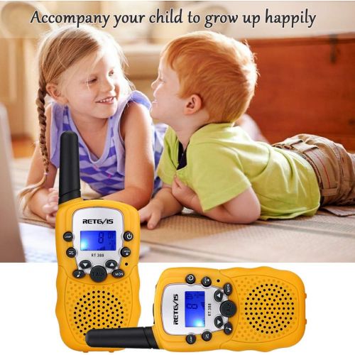  [아마존 핫딜]  [아마존핫딜]Retevis RT388 Walkie Talkies fuer Kinder PMR446 8 Kanale Kinder Funkgerate mit LC-Display Taschenlampe Walki Talki set Kinder Geschenke fuer Kinder Spielzeug fuer Madchen Junge (1 Paa