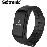 Besuchen Sie den SEITRONIC-Store SEITRONIC Fitness Tracker Herzfrequenz Armband mit Schrittzahler und Pulsuhr in Sportlichem Design TFT Display mit Dockingstadion und Bluetooth 4.1