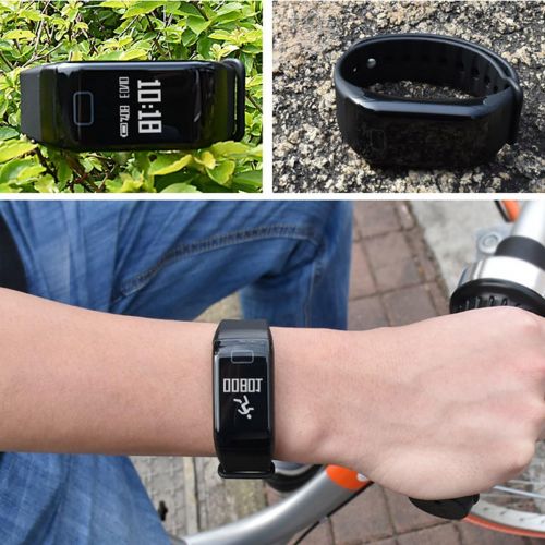  Besuchen Sie den SEITRONIC-Store SEITRONIC Fitness Tracker Herzfrequenz Armband mit Schrittzahler und Pulsuhr in Sportlichem Design TFT Display mit Dockingstadion und Bluetooth 4.1