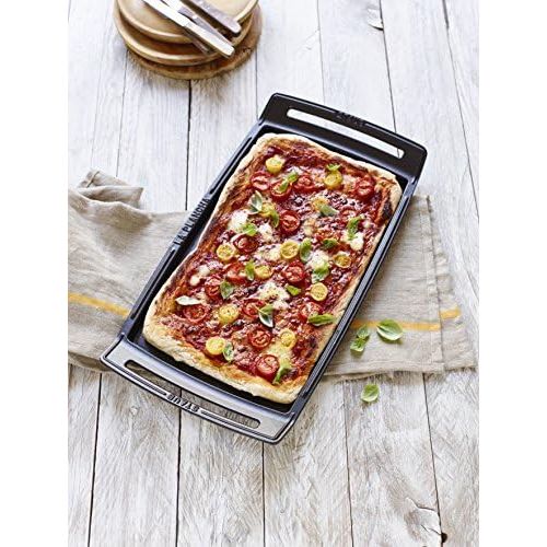  Besuchen Sie den STAUB-Store Staub Plancha, Induktionsgeeignet, Gusseisen, Schwarz, 38 cm, 47.3 x 25 x 4.2 cm, 1 Einheiten