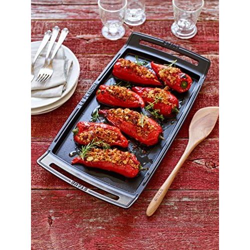  Besuchen Sie den STAUB-Store Staub Plancha, Induktionsgeeignet, Gusseisen, Schwarz, 38 cm, 47.3 x 25 x 4.2 cm, 1 Einheiten