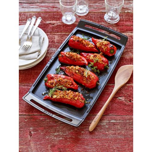  Besuchen Sie den STAUB-Store Staub Plancha, Induktionsgeeignet, Gusseisen, Schwarz, 38 cm, 47.3 x 25 x 4.2 cm, 1 Einheiten