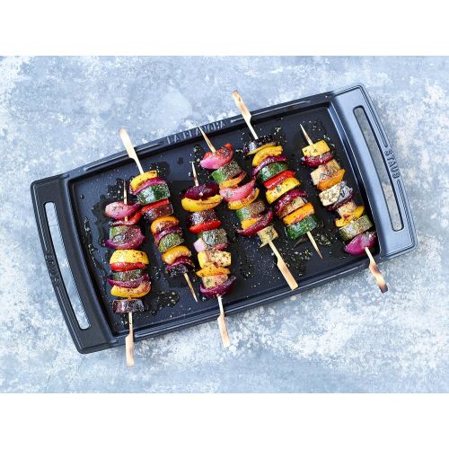  Besuchen Sie den STAUB-Store Staub Plancha, Induktionsgeeignet, Gusseisen, Schwarz, 38 cm, 47.3 x 25 x 4.2 cm, 1 Einheiten