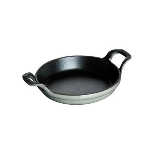  Besuchen Sie den STAUB-Store Staub Mini-Auflaufform, rund (12 cm, 0,25 L mit mattschwarzer Emaillierung im Inneren der Auflaufform) grafitgrau