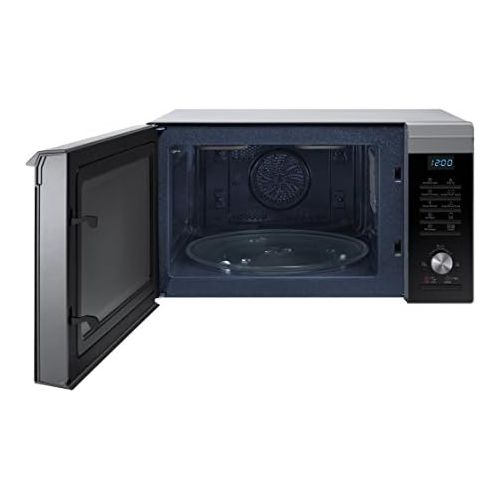 삼성 Samsung Mc28M6055Cs/EcMikrowellenherd mit Grill, 28l, innen aus Keramik, EasyView-Fenster und Backofen -Funktion bis 200°C, 2100W, Grau