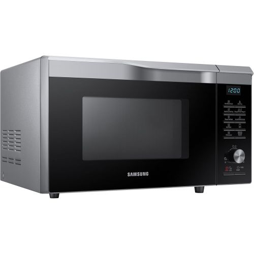 삼성 Samsung Mc28M6055Cs/EcMikrowellenherd mit Grill, 28l, innen aus Keramik, EasyView-Fenster und Backofen -Funktion bis 200°C, 2100W, Grau