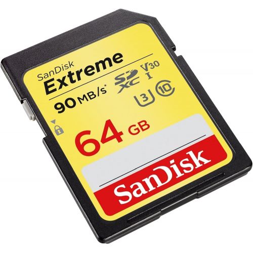 샌디스크 [아마존 핫딜]  [아마존핫딜]SanDisk Extreme 64 GB SDXC Speicherkarte bis zu 90MB/Sek, Class 10, U3, V30, FFP