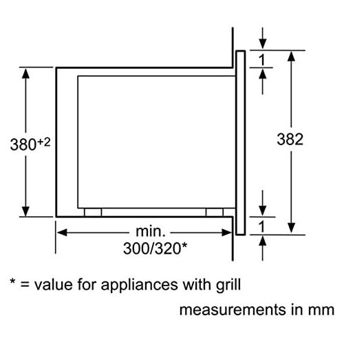  Besuchen Sie den Siemens-Store Siemens BF525LMS0 Mikrowelle (Einbau) / 59,4 cm / Elektronikuhr / Seitlich oeffnende Drehtuer / Edelstahl