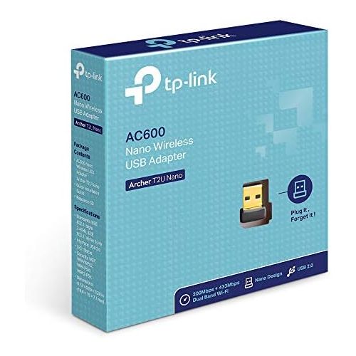  [아마존 핫딜]  [아마존핫딜]TP-Link Archer T2U Nano AC600 WLAN USB Adapter (433MBit/s 5GHz, 200MBit/s 2,4GHz 802.11ac/n, WPA und WPA2-Verschluesselungs-Standard, Unterstuetzt Windows 10/8.1/8/7/XP, Mac OS 10.9~