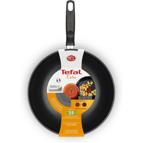 테팔 Besuchen Sie den Tefal-Store Tefal Extra28cm Wok-Pfanne, schwarz