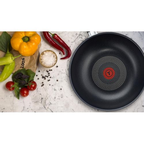 테팔 Besuchen Sie den Tefal-Store Tefal Extra28cm Wok-Pfanne, schwarz