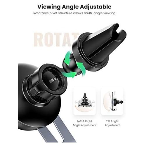  [아마존 핫딜]  [아마존핫딜]UGREEN Handyhalterung Auto Lueftung Autohalterung Handy Halterung KFZ Handy Halter fuer Auto 360° drehbar kompatibel mit iPhone XS XR X, Samsung S10 S9, Huawei P20 Mate10 und MP3 bis