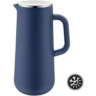 Besuchen Sie den WMF-Store WMF Isolierkanne Thermoskanne Impulse prussian, 1,0 l, fuer Kaffee oder Tee Drehverschluss halt Getranke 24h kalt und warm, blau