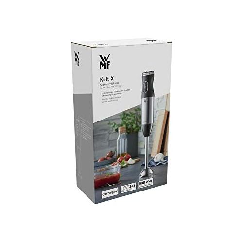 더블유엠에프 Besuchen Sie den WMF-Store WMF Kult X Edition Stabmixer, 600 W, variable Geschwindigkeitseinstellung, edelstahl matt