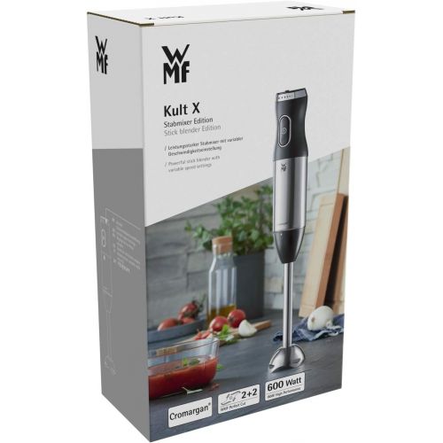 더블유엠에프 Besuchen Sie den WMF-Store WMF Kult X Edition Stabmixer, 600 W, variable Geschwindigkeitseinstellung, edelstahl matt