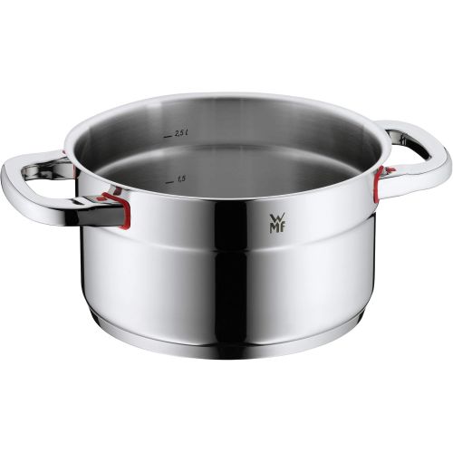 더블유엠에프 Besuchen Sie den WMF-Store WMF Premium One Kochtopf Induktion Fleischtopf 24cm, Induktionstopf 5,6l, Metalldeckel mit Dampfoeffnung, Cromargan Edelstahl poliert, Innenskalierung