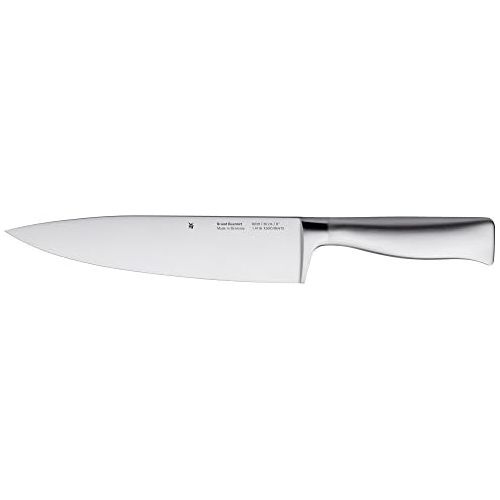 더블유엠에프 Besuchen Sie den WMF-Store WMF Grand Gourmet Messerblock mit Messerset 5teilig, Spezialklingenstahl, 4 Messer geschmiedet, Edelstahl-Block, Borsteneinsatz, Performance Cut