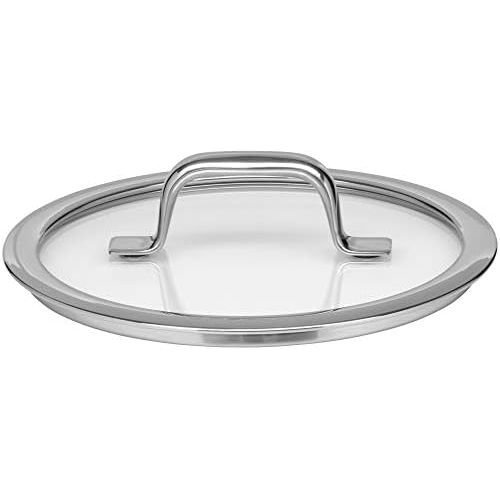 더블유엠에프 WMF Compact Cuisine Kochtopf 24cm, Glasdeckel, Bratentopf 4,1l, Cromargan Edelstahl poliert, Innenskalierung, stapelbar, Topf Induktion, unbeschichtet