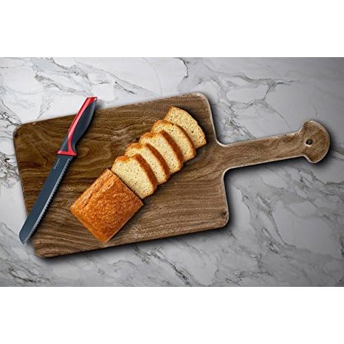  Besuchen Sie den Westmark-Store Westmark Brotmesser, Wellenschliff, Gesamtlange: 32,7 cm, Rostfreier Edelstahl/Kunststoff, Anthrazit/Rot, 14552280