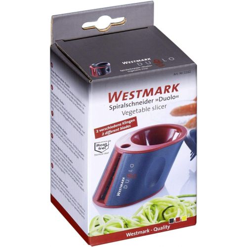  Besuchen Sie den Westmark-Store Westmark Spiralschneider mit 2 Schneidkegeln, Edelstahlklingen, Duolo, Schwarz/Rot, 11622260