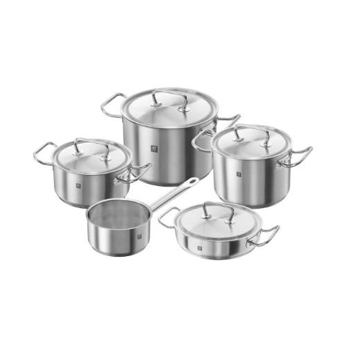  Besuchen Sie den Zwilling-Store ZwillingTwin Classic, wiederaufladbarer Kochgeschirr Set 5pz, in Edelstahl 18/10satiniert