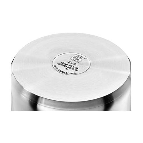  Zwilling 66670-000-0 Focus Topfset, 5-teilig, Glasdeckel, induktionsgeeignet, spuelmaschinengeeignet, Rostfreier 18/10 Edelstahl