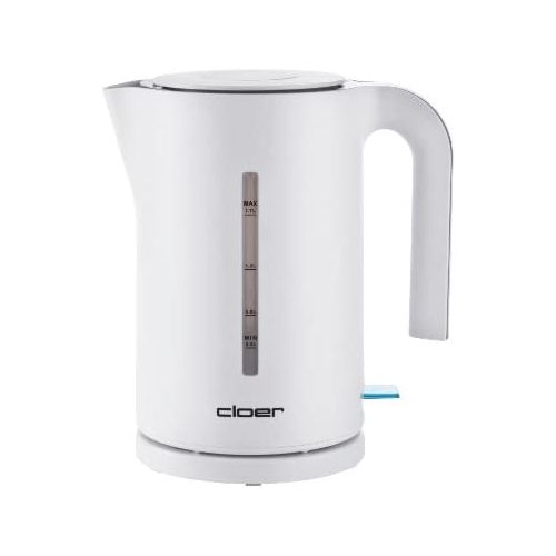  Besuchen Sie den cloer-Store Cloer 4111 Wasserkocher / 2200 W / grosse Wasserstandsanzeige / Trockengeh- und UEberhitzungsschutz / 1,7 Liter / weiss