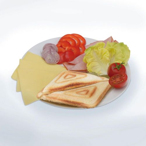  Besuchen Sie den cloer-Store Cloer 6269 Sandwichmaker XXL / 1800 W / fuer 4 Sandwiches / American Toast / XXL-Fuellung / optische Fertigmeldung