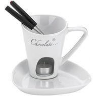 Kela Schokoladenfondue-Set, Alicia, 4-tlg., Keramik, 2 Personen, 200 ml, 12426