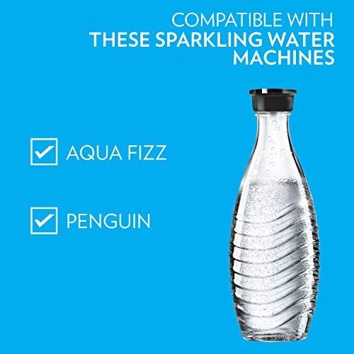 소다스트림 Besuchen Sie den sodastream-Store SodaStream 0,615L Glaskaraffe spuelmaschinenfest mit fest schliessendem Deckel fuer Wassersprudler wie Crystal oder Penguin!