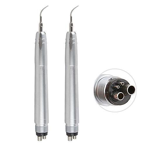  BesyTools 2PCS Pneumatic Scaler 4Holes, Cleaning Tartar Plaque Air Scaler Teeth Whitening Hand Tools