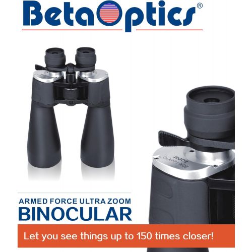  BetaOptics 144X Military Zoom Binoculars , black