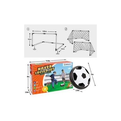  [아마존베스트]Betheaces Kids Toys Hover Soccer Ball Set 2 Goals Gift Football Disk Toy LED Light Boys Girls Age 2, 3, 4,5,6,7,8-16 Year Old, Indoor Outdoor Sports Ball Game Children