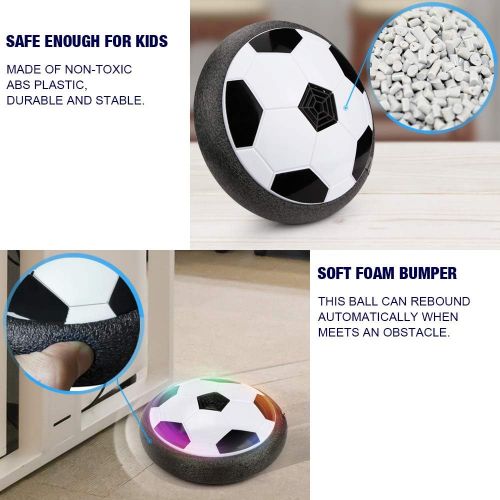  [아마존베스트]Betheaces Kids Toys Hover Soccer Ball Set 2 Goals Gift Football Disk Toy LED Light Boys Girls Age 2, 3, 4,5,6,7,8-16 Year Old, Indoor Outdoor Sports Ball Game Children