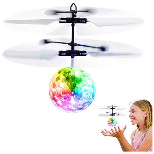  [아마존베스트]Betheaces Flying Ball Toys, RC Toy for Kids Boys Girls Gifts Rechargeable Light Up Ball Drone Infrared Induction Helicopter with Remote Controller for Indoor and Outdoor Games
