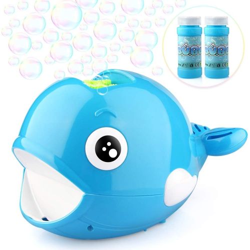  Betheaces Bubble Machine - Automatic Whale Bubble Maker Over 2000 Bubbles Per Minute Bubble Blower Toy for Kids Boys Girls Age of 4,5,6,7,8-16 Easy to Use of Indoor, Outdoor, Party