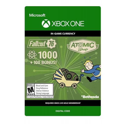  [아마존베스트]Bethesda Fallout 76: 1000 (+100 Bonus) Atoms - Xbox One [Digital Code]