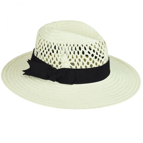  Betmar Monaco Vented Straw Fedora