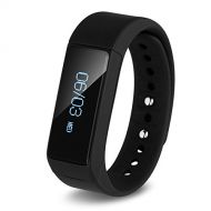 Betreasure I5 Plus Smart Sports Wristband Brand New Fitness Tracker Band Smart Electronics Wearable Devices Passometer Bracelet Rubber Belt (Black)