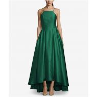 Betsy & Adam High-Low Satin Gown