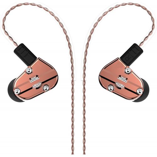  [아마존 핫딜]  [아마존핫딜]Better Revonext QT5 in-Ear Headphones,1DD+1BA Hybrid in Ear Earphone HiFi DJ in Ear Monitor Running Sport Earphone Earplug Headset Earbud with 2 Pin 0.78mm Detachable Cable(Copper No mic)