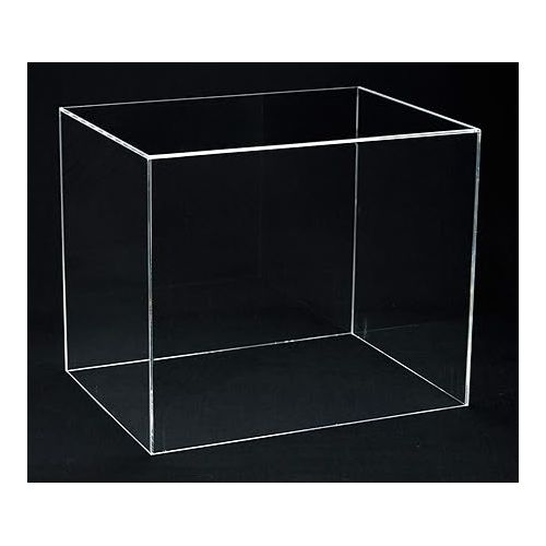  Clear Acrylic Catchers Helmet Display Case with Black Risers and Turf Base (A002-BR)