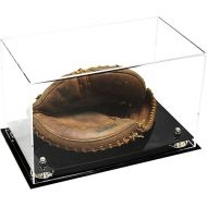 Clear Acrylic Baseball Catchers Glove Display Case with Silver Risers (A011/V16)