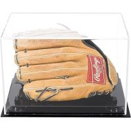 Clear Acrylic Baseball Glove Display Case Black Risers (A004-BR)