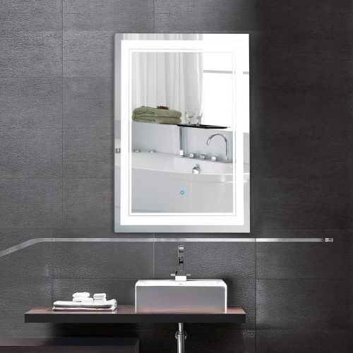  Better Home Better Life BHBL 24 x 32 in Vertical LED Bathroom Mirror with Anti-Fog Function (DK-C-CK160-W)